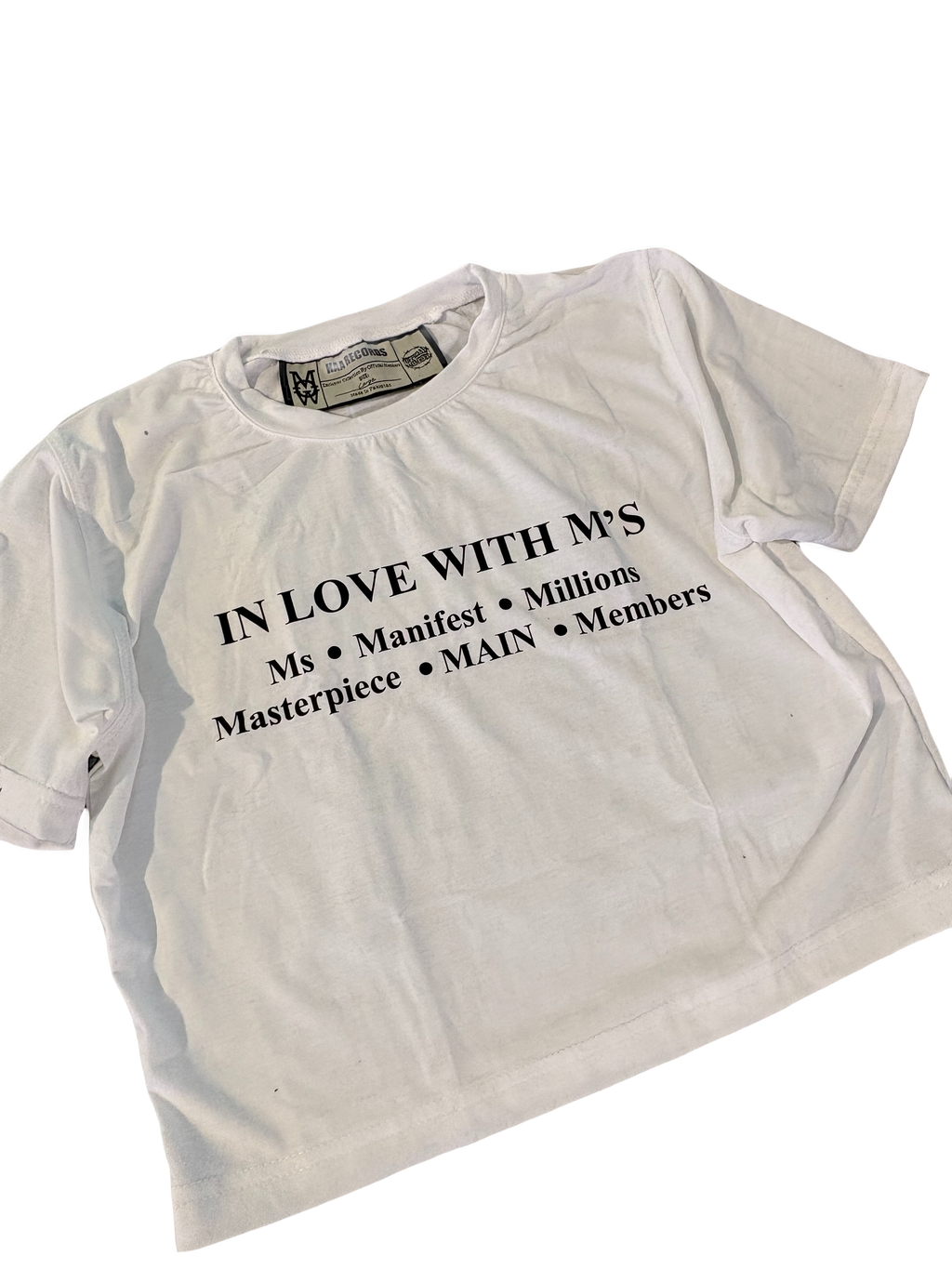 "Love M"  Women's Rhinestone Crop