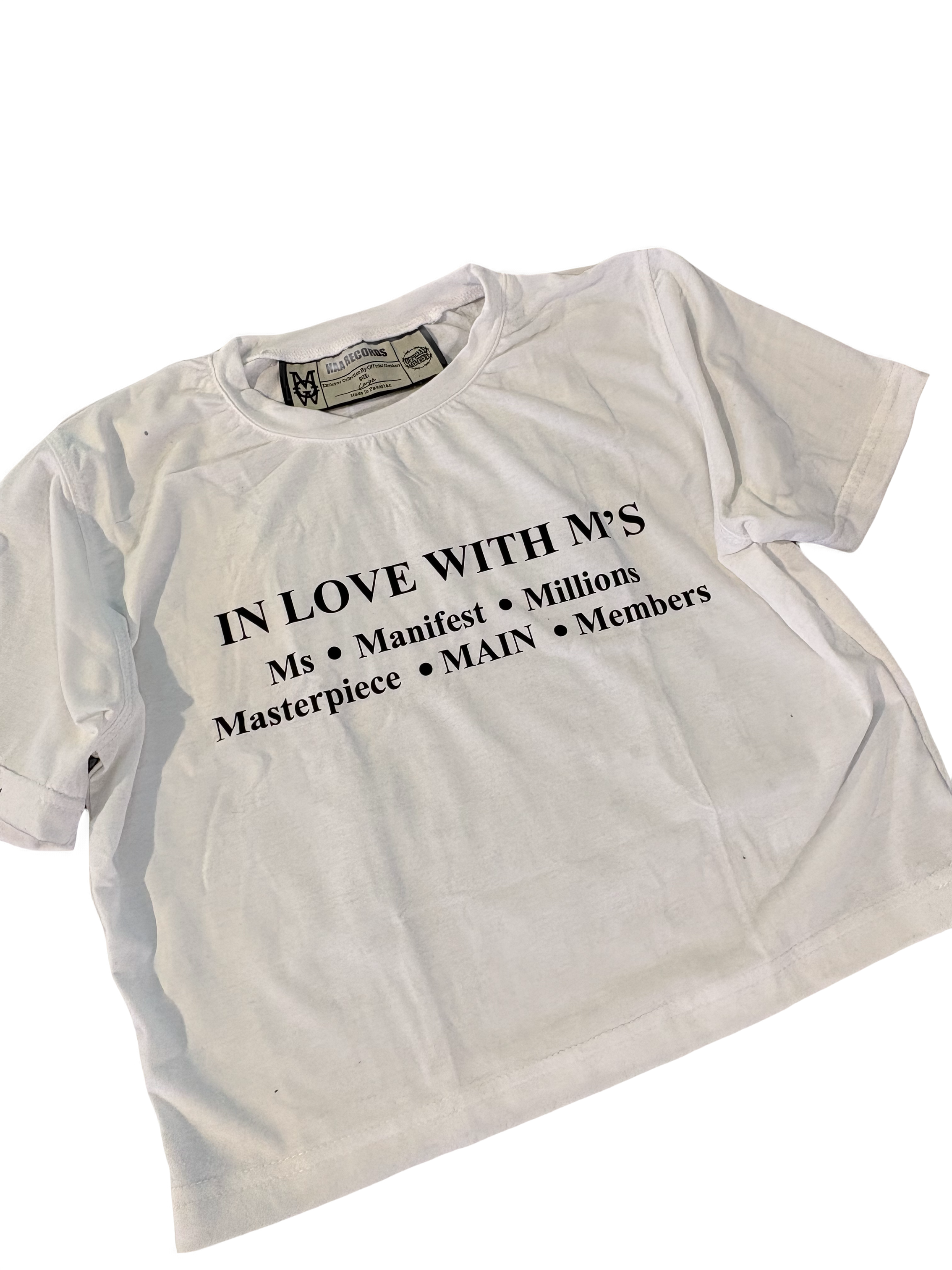 "Love M"  Women's Rhinestone Crop