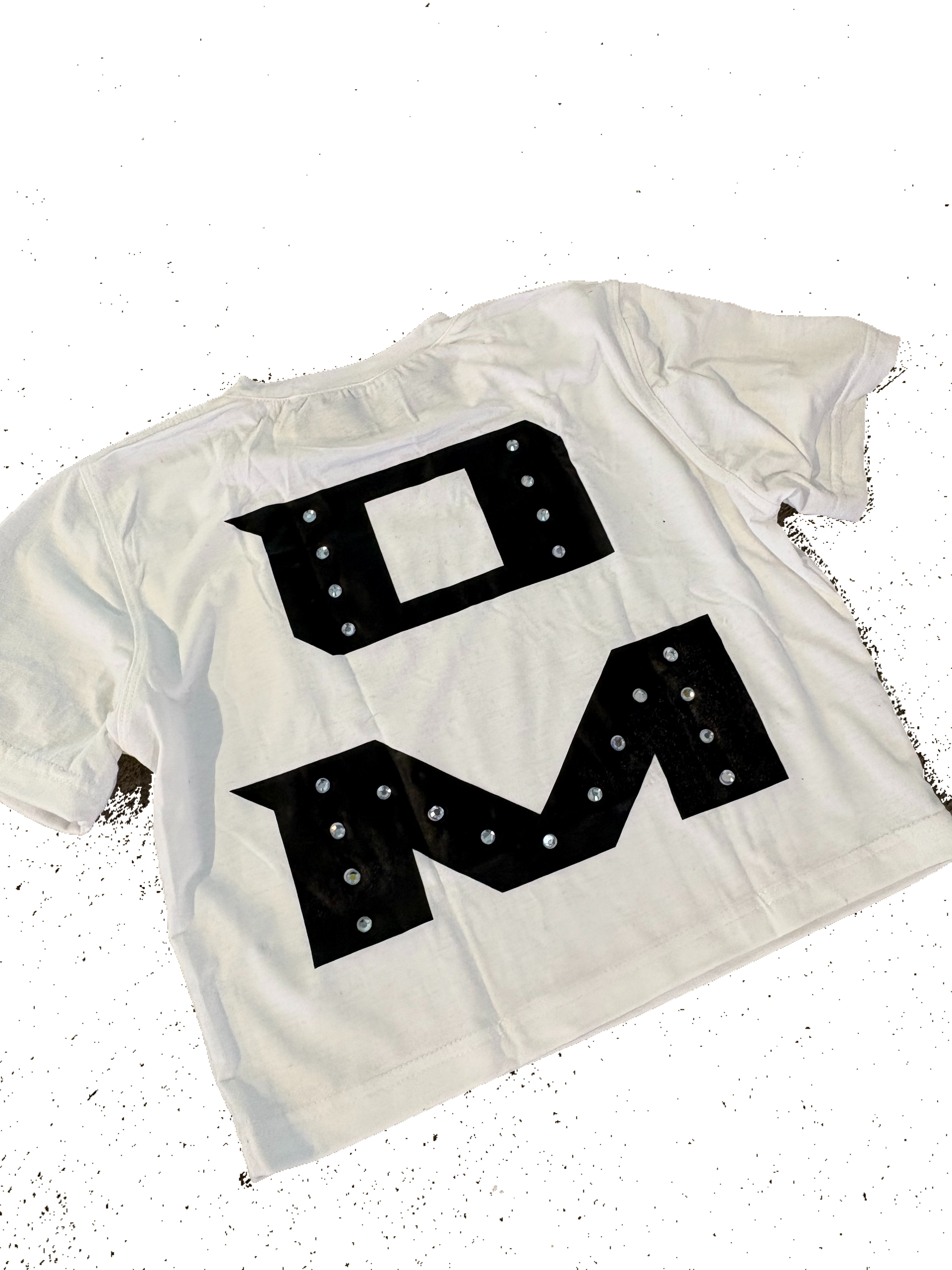 "Love M"  Women's Rhinestone Crop